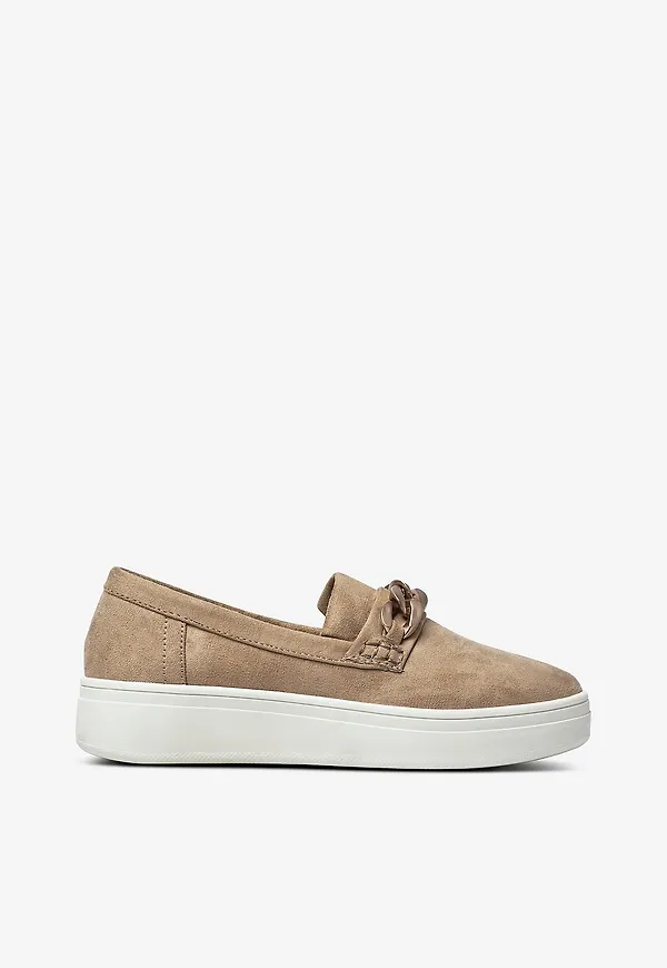 Duffy - Sneakers med plattformsula - Beige