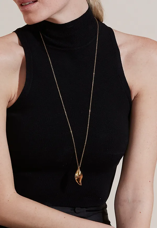 Dune necklace l gold