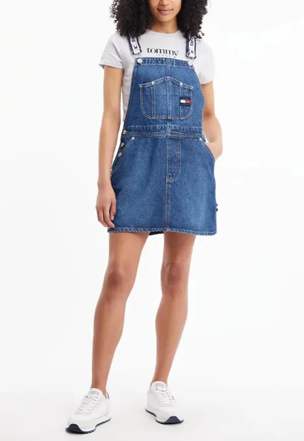 Dungaree Denim Dress
