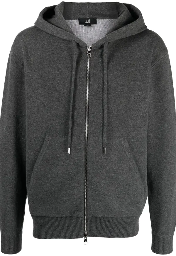 Dunhill hoodie med dragkedja - Grå