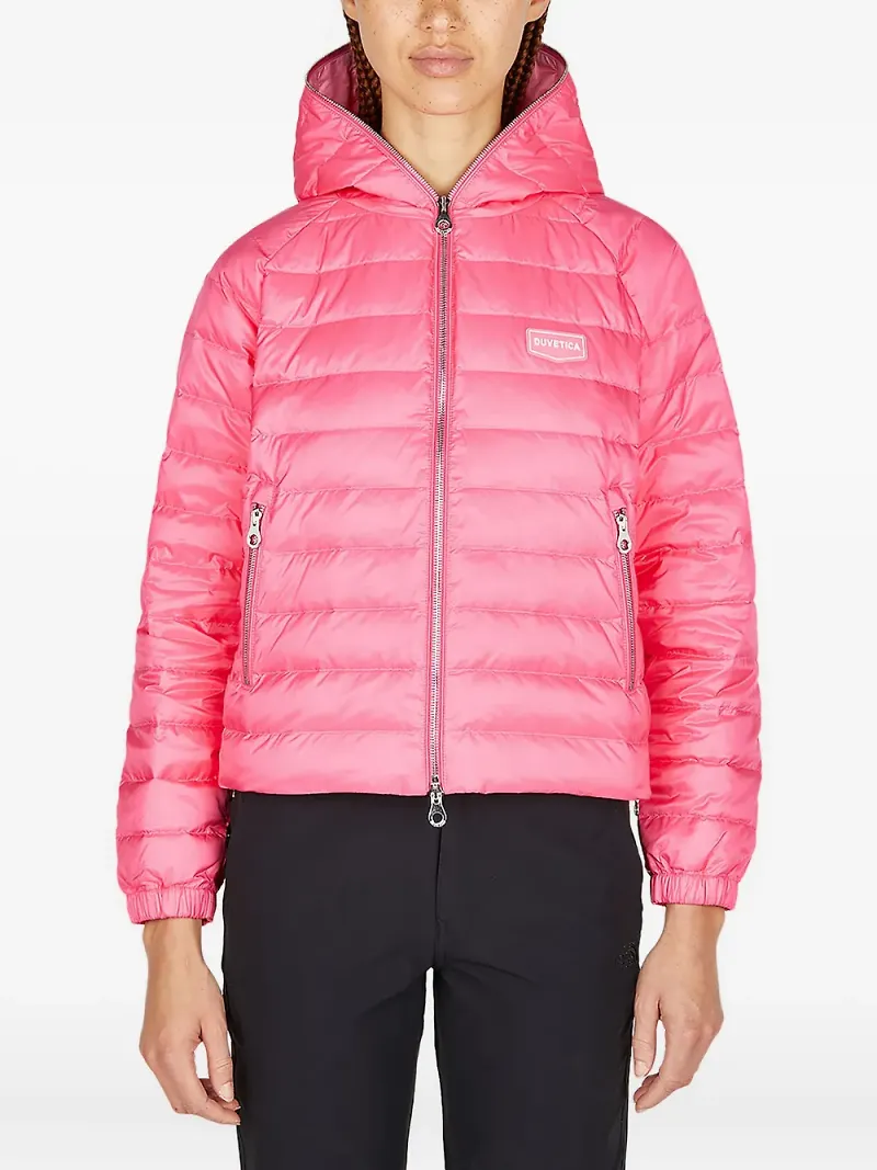 Duvetica puffjacka med huva - Rosa