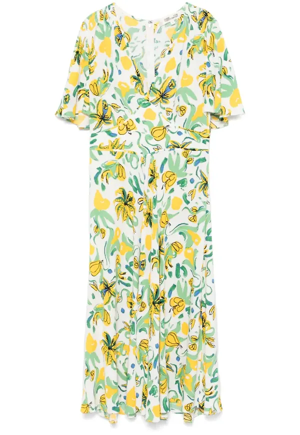 DVF Diane von Furstenberg Vibeke midiklänning - Vit