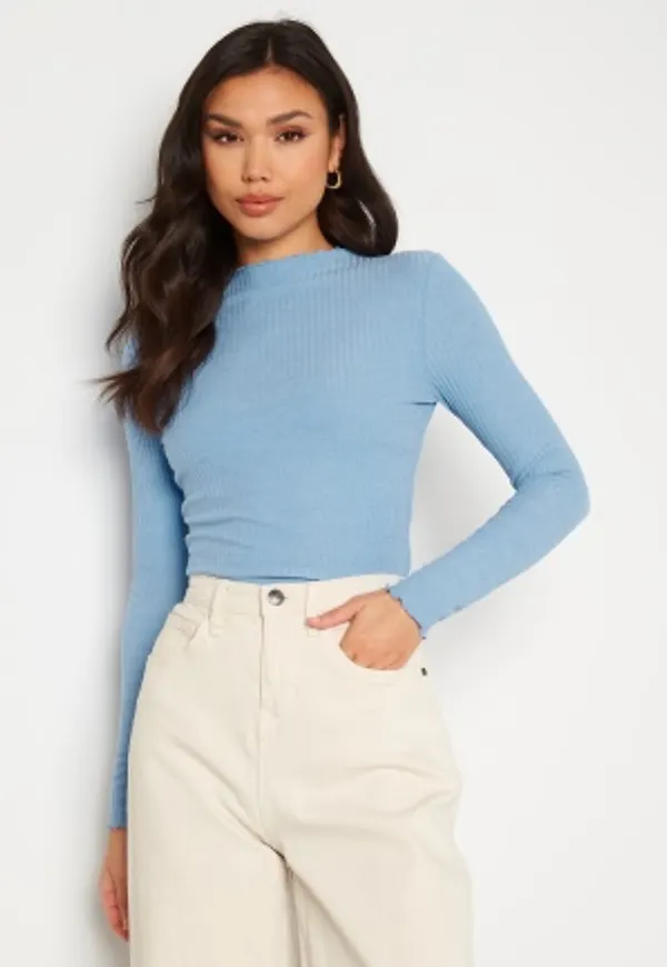 ONLY Emma L/S High Neck Top Ultramarine XS