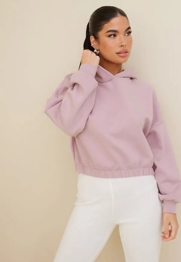 Only Onlscarlett L/S Short Hood Swt Hoodies Dawn Pink