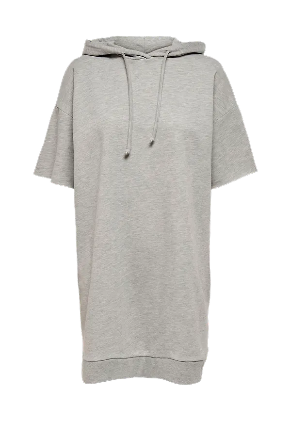 Only - Sweatshirtklänning onlDreamer Life Hood Sweat Dress - Grå
