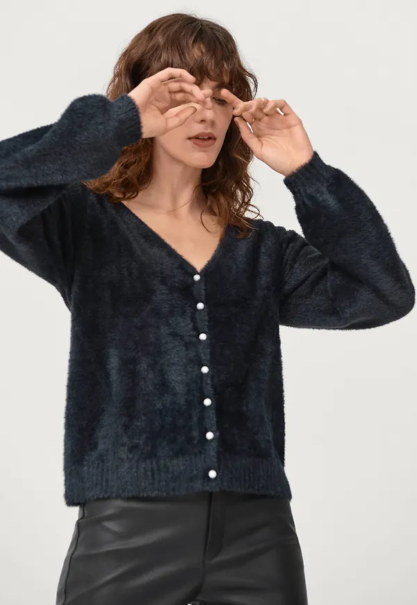 Ellos - Cardigan Tova - Svart