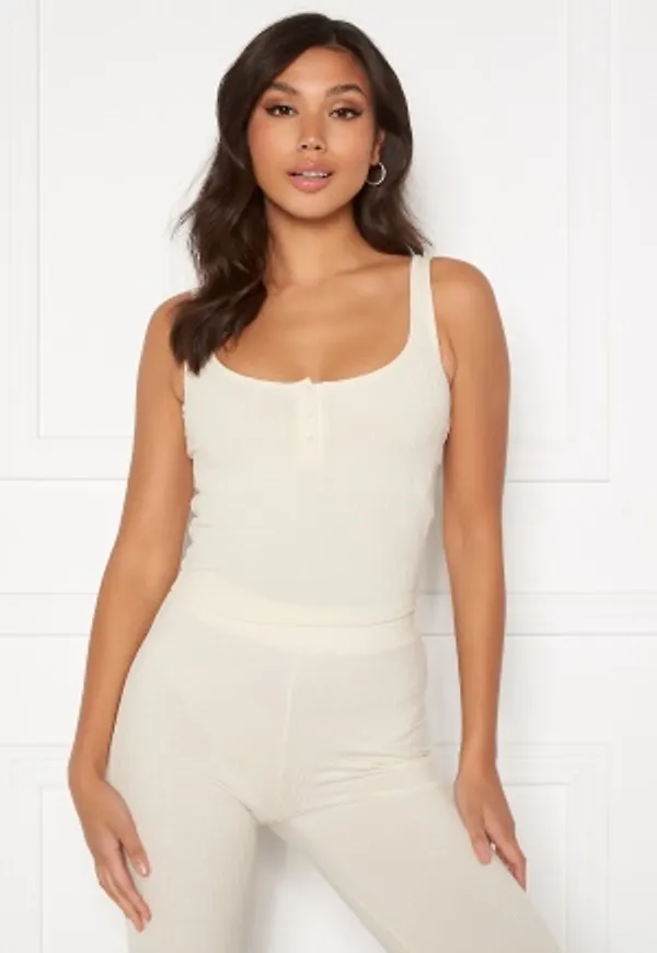 BUBBLEROOM Lykke button down singlet Cream XL