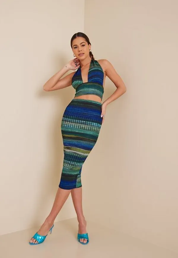 NLY One Multi Midi Skirt Midikjolar