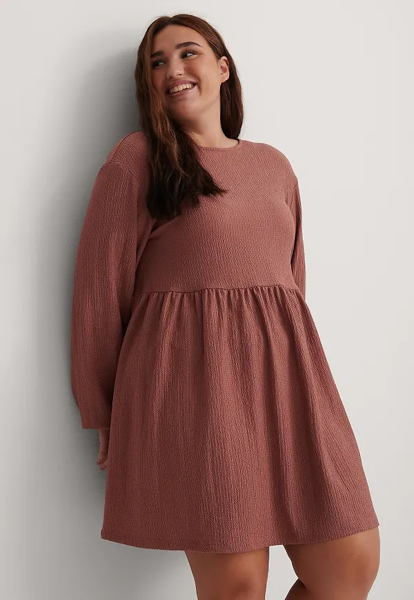 NA-KD Boho Recycled Klänning Med Knyt Bak - Pink