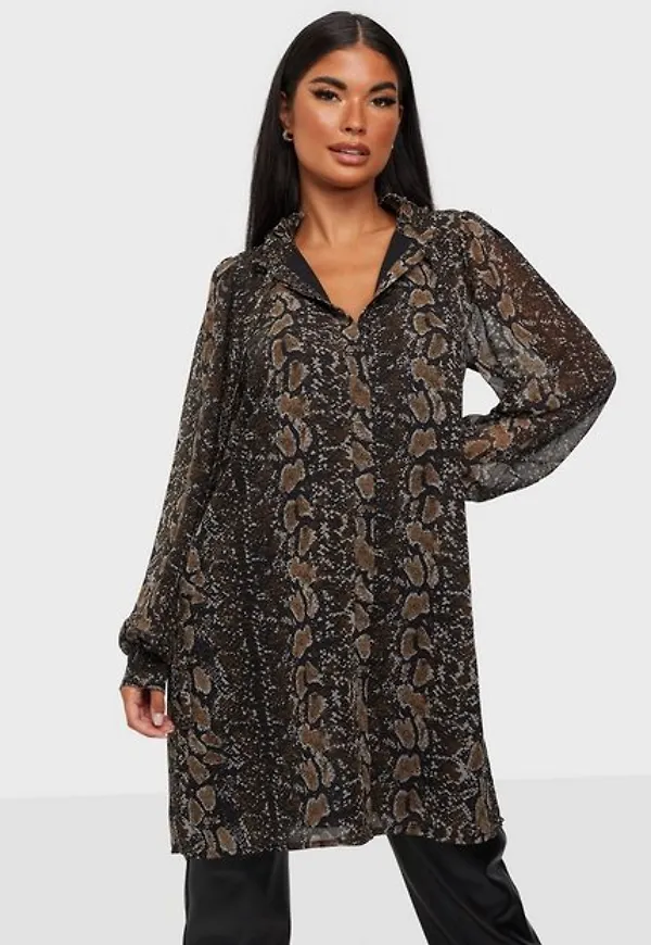 Object Collectors Item Objanna L/S Long Shirt 117 .C Loose fit dresses