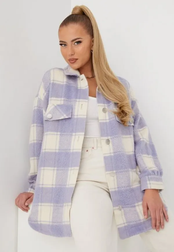 Only Onlmynte Check Shacket Otw skjortjackor
