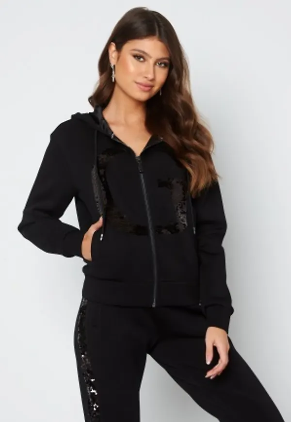 Guess Daphne Hood Sweatshirt jblk jet black a996 L
