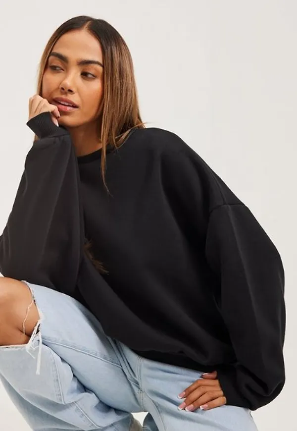 NLY Trend Perfect Chunky Sweater Sweatshirts Svart