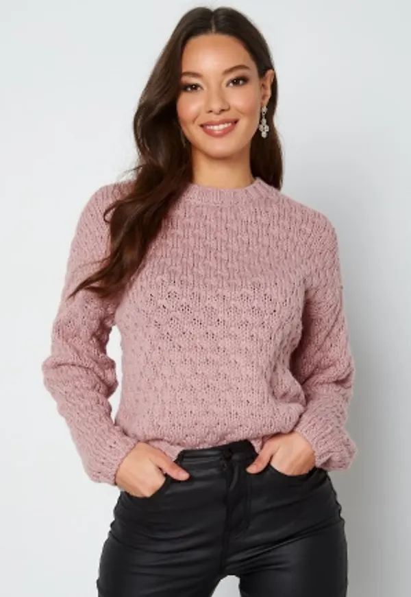 JDY Boble Life L/S Pullover Knit Woodrose XS
