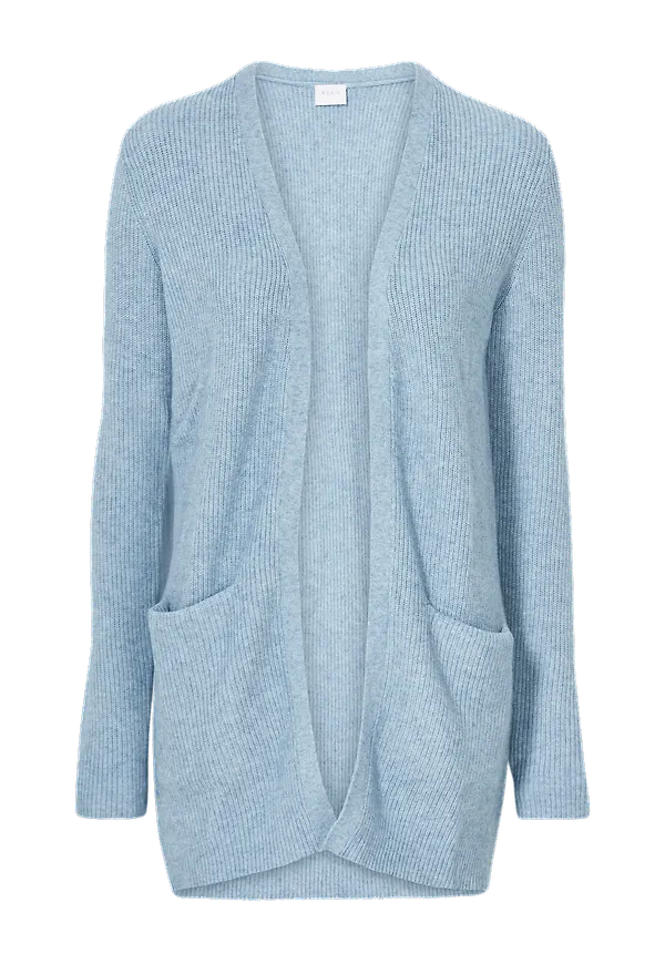 Vila - Cardigan viRil Open Rib L/S Knit Cardigan - Blå