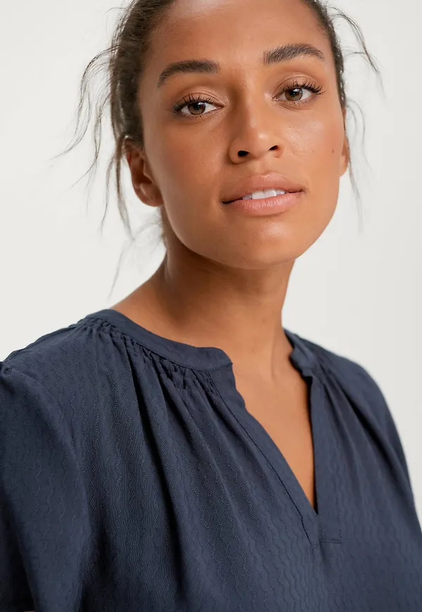 Saint Tropez - Blus BrittaSZ SS Top - Blå