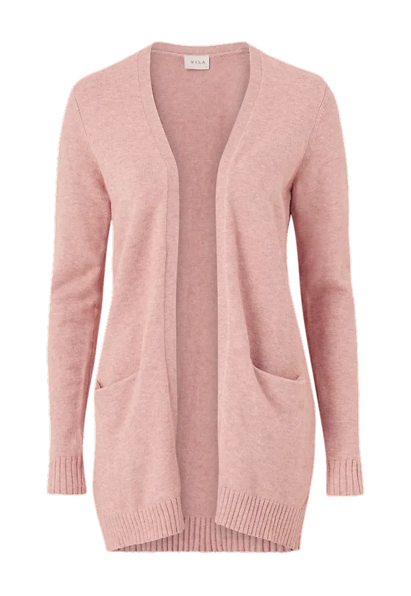 Vila - Cardigan viRil L/S Open Knit - Rosa