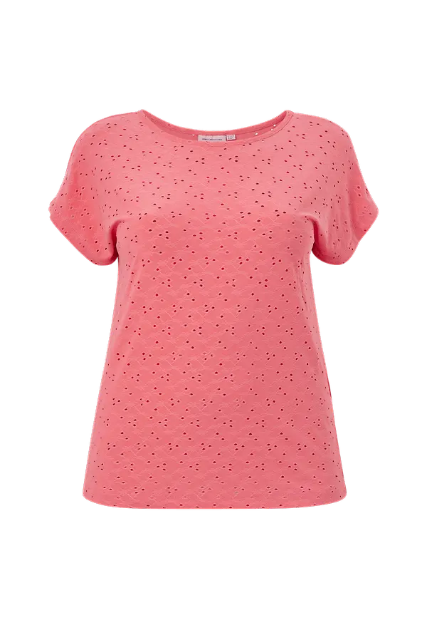 Only Carmakoma - Topp carZabby SS In One Top - Rosa