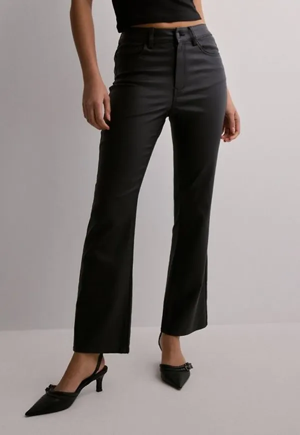 Object Collectors Item Objbelle Mw 7/8 Coated Flared Pants Byxor