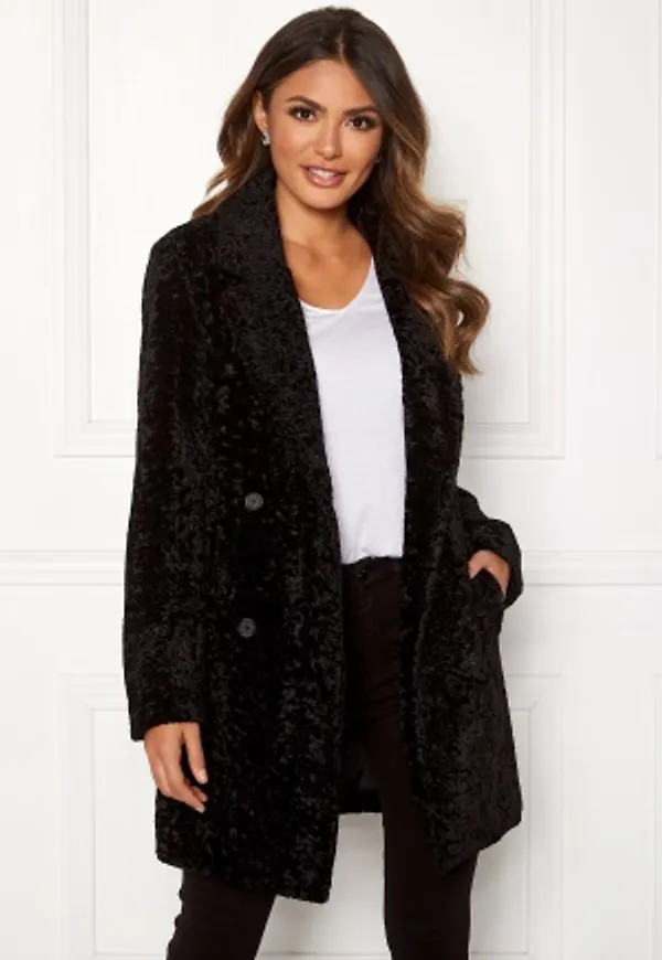 Happy Holly Sienna fur coat Black 40/42