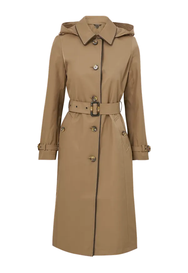 Lauren Ralph Lauren - Trenchcoat Maxi Rain No Gnflp - Brun