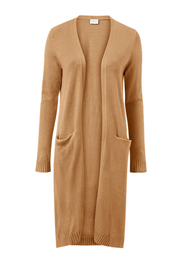 Vila - Cardigan viRil L/S Long Knit - Brun