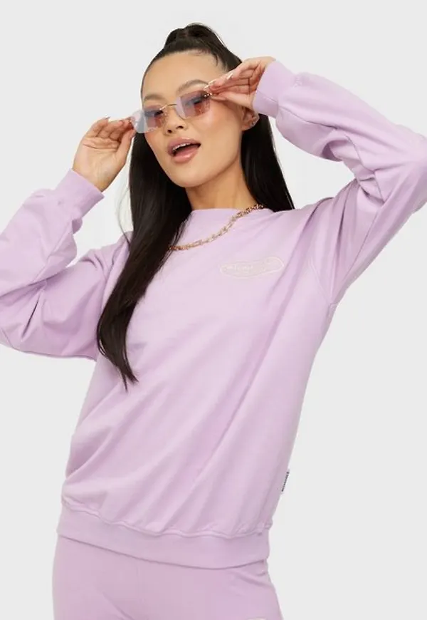 Missguided Oversized Sweatshirt Graphic Sweatshirts Lilac