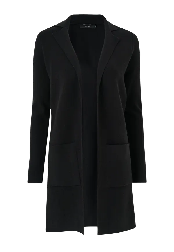 Vero Moda - Cardigan vmTasty Fullneedle LS New Coatigan - Svart