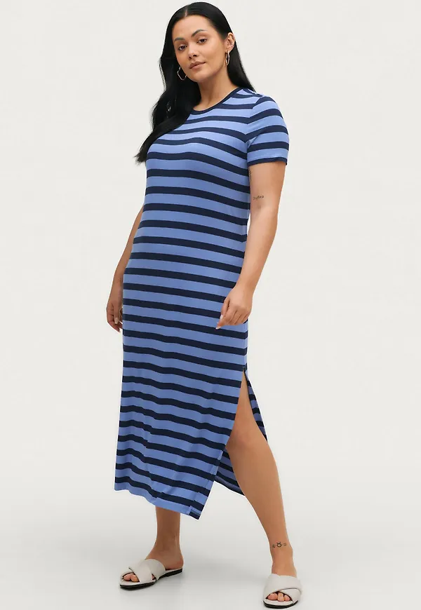 Lauren Ralph Lauren Curve - Maxiklänning Spandex Jrsy Dress - Blå