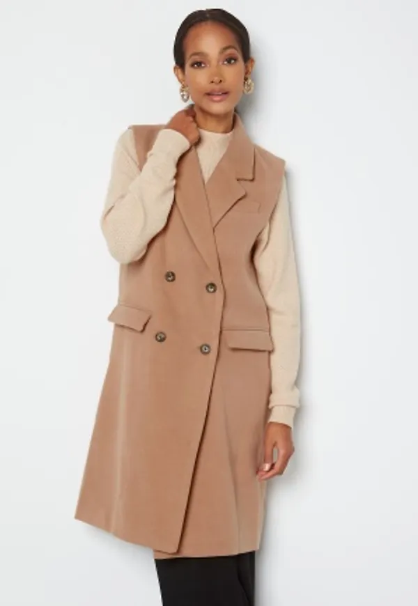 VERO MODA Calakatie Long Waistcoat Tigers Eye M