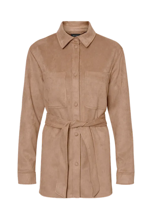 Vero Moda - Jacka vmBoostdebbie Faux Suede Jacket - Brun