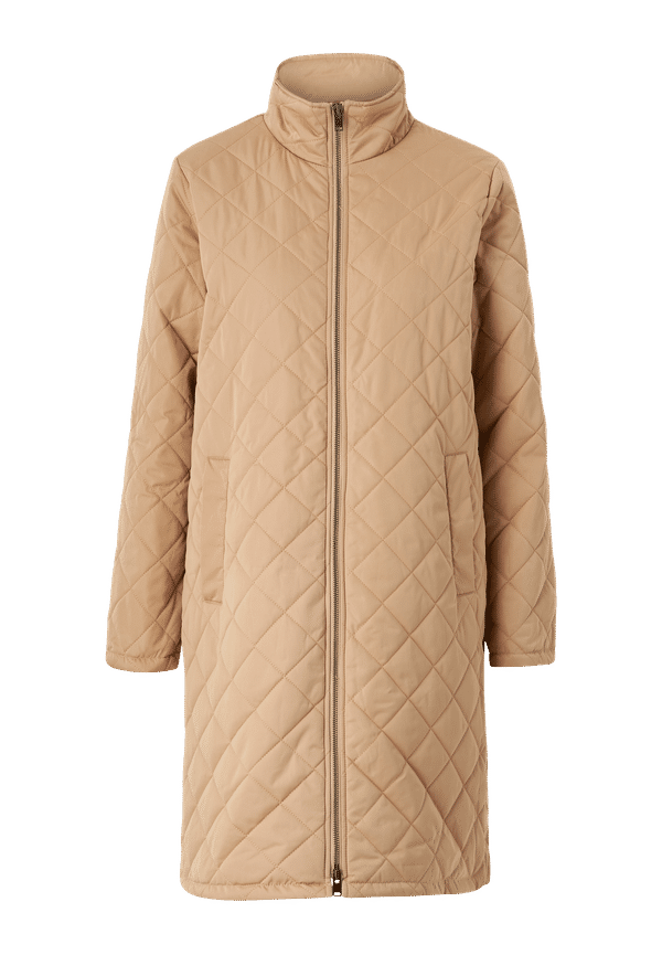Selected FEMME - Kappa slfFilly Quilted Coat B Noos - Brun