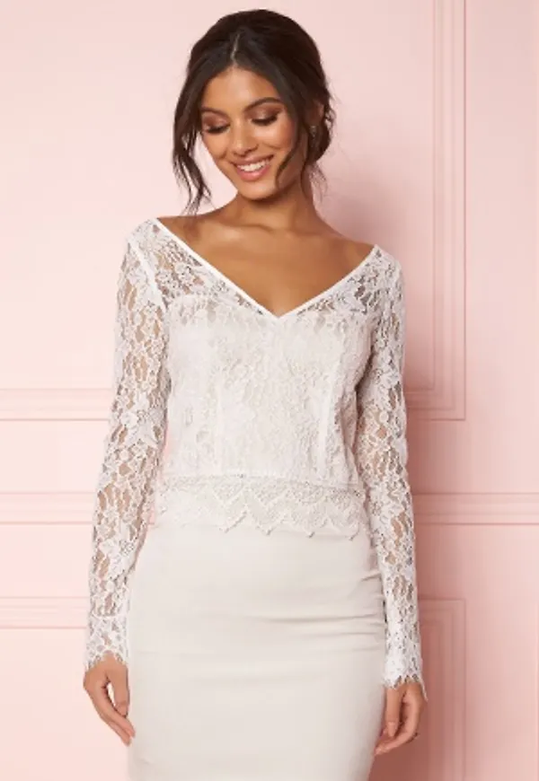 Zetterberg Couture Sophie Sleeve Top Ivory/Vintage 42