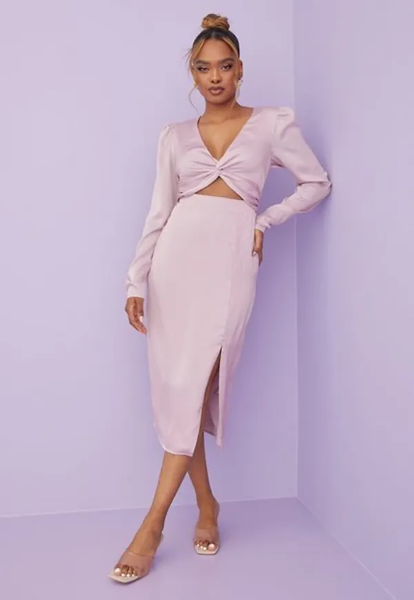 NLY Trend Sweet Cut Out Dress Klänningar Ljus Rosa