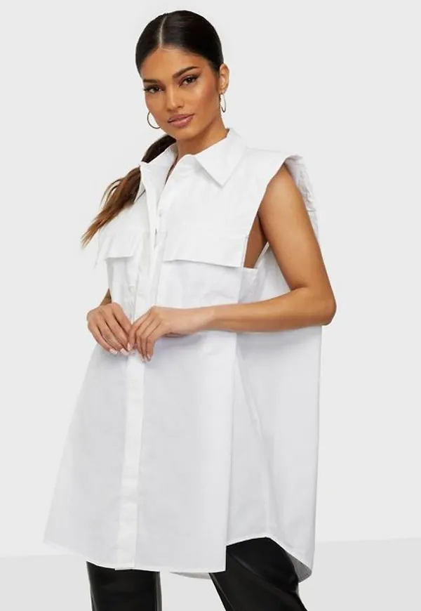 Only Onlashley Sl Shoulderpad Shirt Wvn Skjortor
