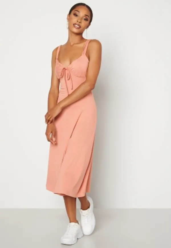 BUBBLEROOM Isa midi dress Dusty rust S
