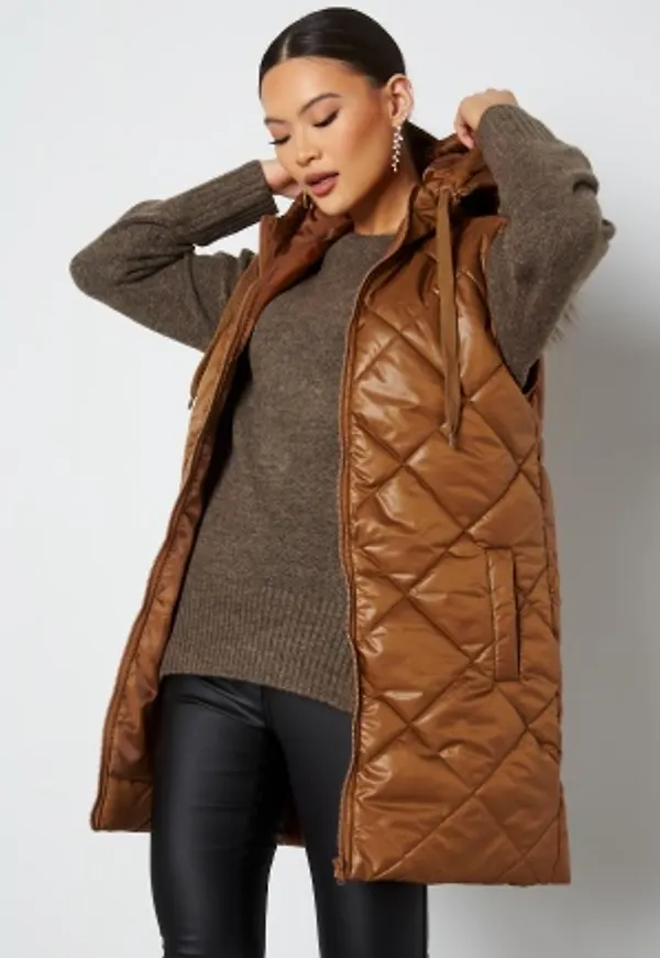 Trendyol Lucy Quilted Vest Camel 38