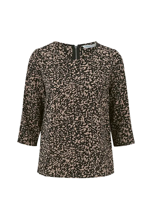 Only - Topp onlNova Lux 3/4 Sleeve Top - Svart