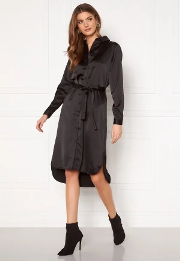 VILA Daye L/S Shirt Dress Black 34