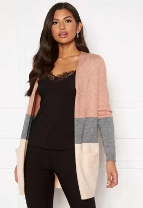 ONLY Queen L/S Cardigan Misty Rose Melange XS