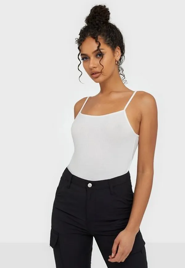 Only Onllarra Cropped Singlet Jrs Noos Tröjor Vit