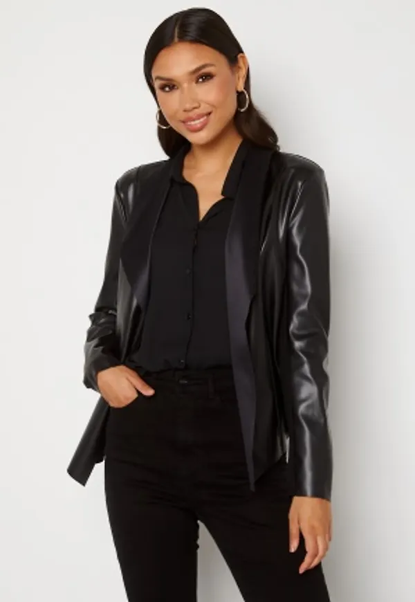 Happy Holly Vera PU jacket Black 36/38