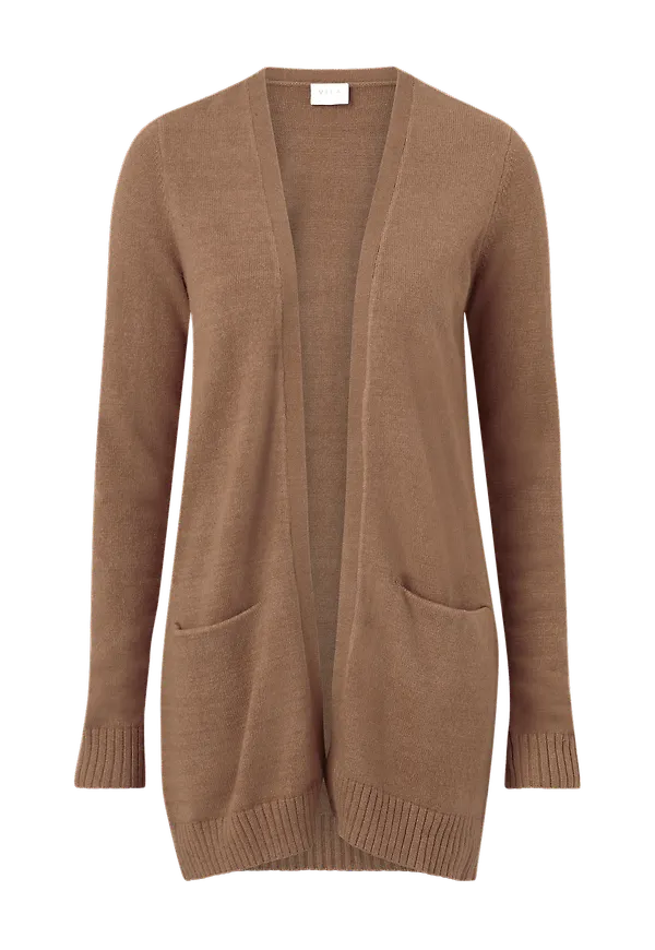 Vila - Cardigan viRil L/S Open Knit - Brun
