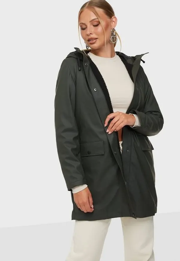 Vero Moda Vmasta 3/4 Teddy Coated Jacket Col Regnjackor