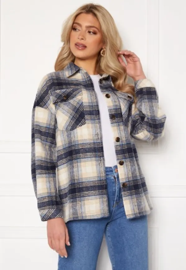 Rut & Circle Caroline Jacket Blue Check L