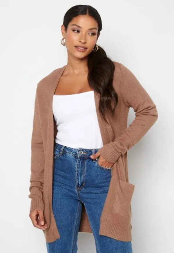 VILA Ril Open Knit Cardigan Portabella Detail:Me S