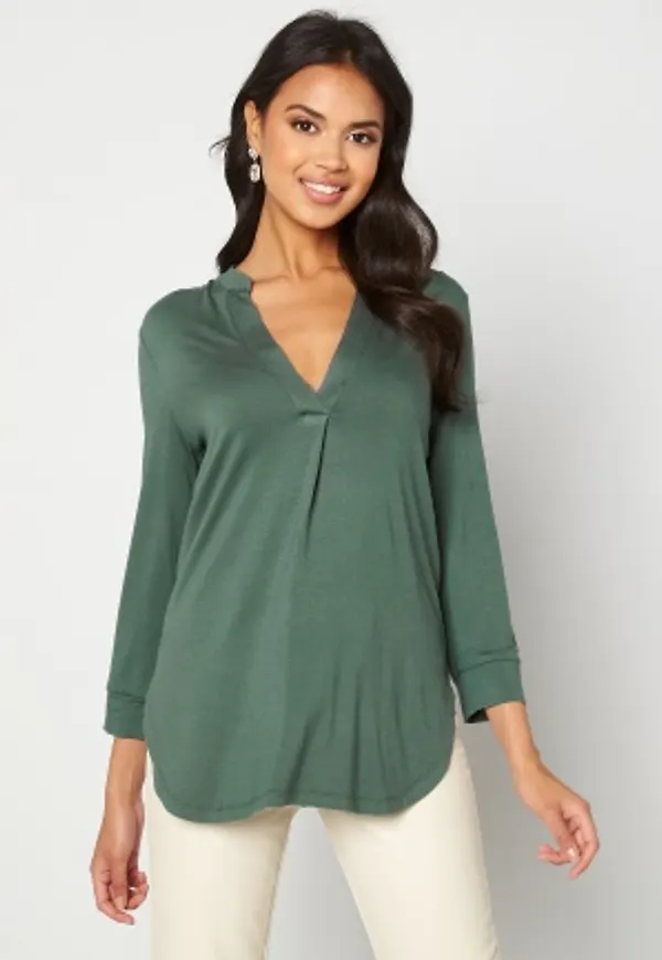 Happy Holly Milly 3/4 sleeve tunic Dusty green 40/42