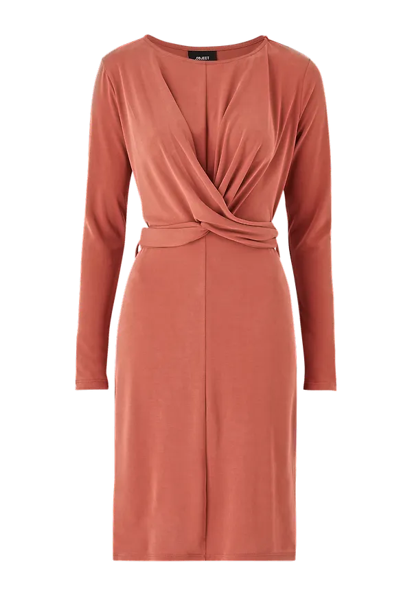 Object - Klänning objLisa L/S Dress - Röd