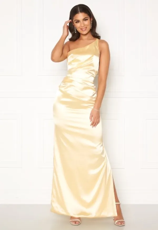 Nicole Falciani X Bubbleroom Nicole Falciani Pleat Gown Yellow 42