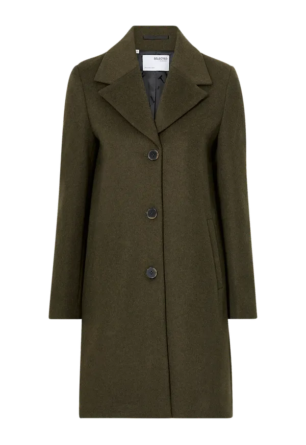 Selected FEMME - Kappa slfNew Sasja Wool Coat - Brun